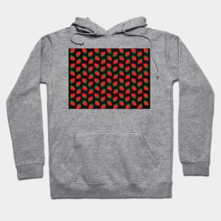 Red Strawberry Pattern 2 Hoodie